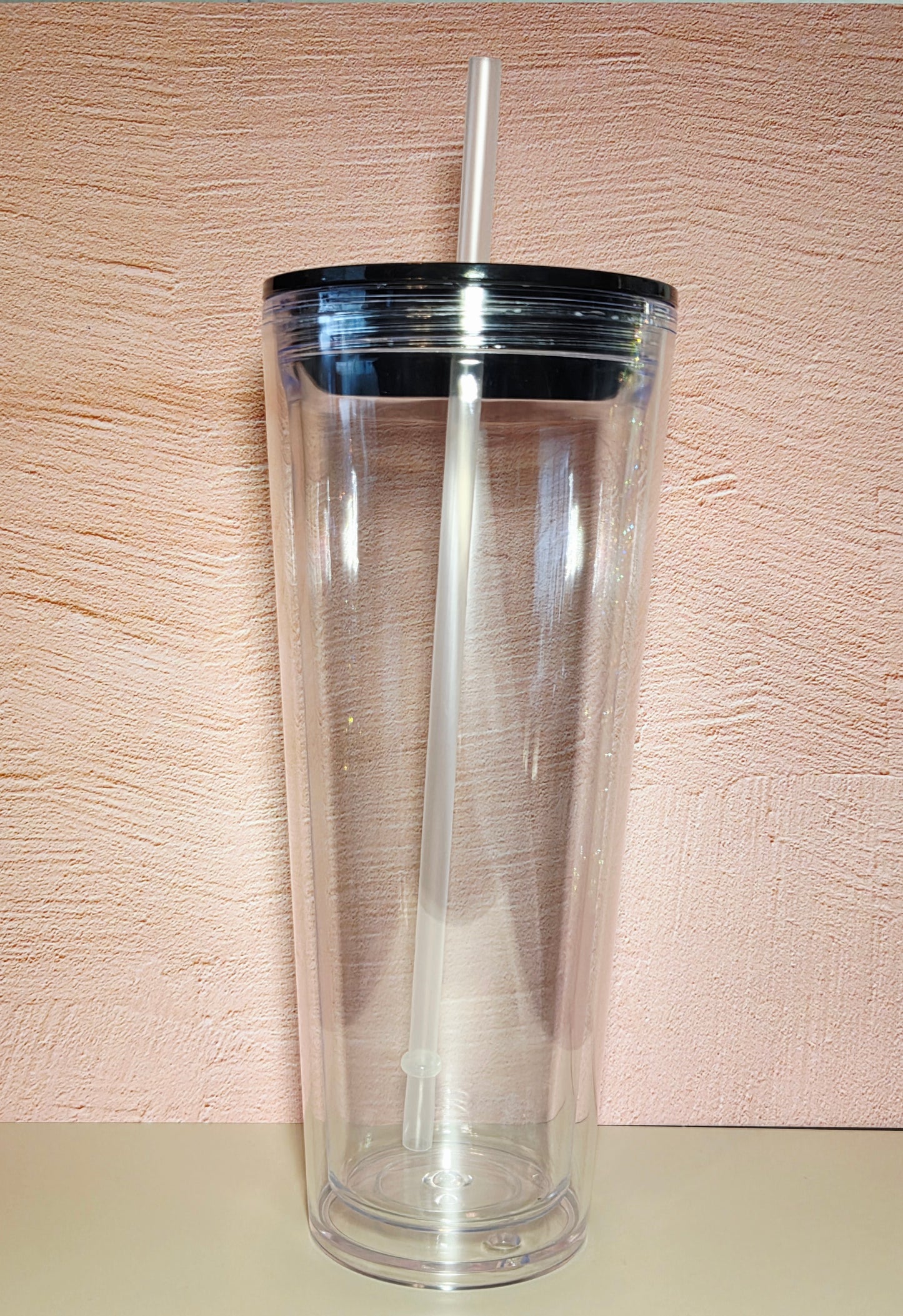24 oz Tapered Acrylic Snow Globe Tumbler Blank